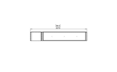 Ecosmart Fire Flex 86BY.BXL Bay Fireplace Insert - Black Finish / Stainless Steel Burner - ESF.FX.86BY.BXL