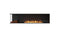 Ecosmart Fire Flex 86LC.BXL Left Corner Fireplace Insert - Black Finish / Stainless Steel Burner - ESF.FX.86LC.BXL