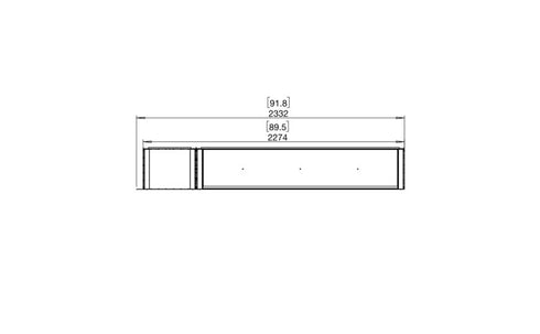 Ecosmart Fire Flex 86RC.BXL Right Corner Fireplace Insert - Black Finish / Black Burner - ESF.FX.86RC.BXL.B