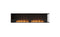Ecosmart Fire Flex 86RC Right Corner Fireplace Insert - Black Finish / Stainless Steel Burner - ESF.FX.86RC