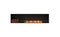 Ecosmart Fire Flex 86SS.BXL Single Sided Fireplace Insert - Black Finish / Stainless Steel Burner - ESF.FX.86SS.BXL