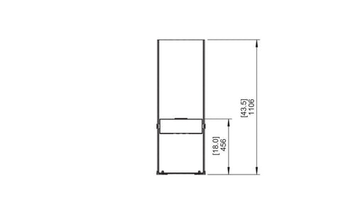 Ecosmart Fire Ghost Designer Fireplace - Stainless Steel Finish - ESF.D.GST
