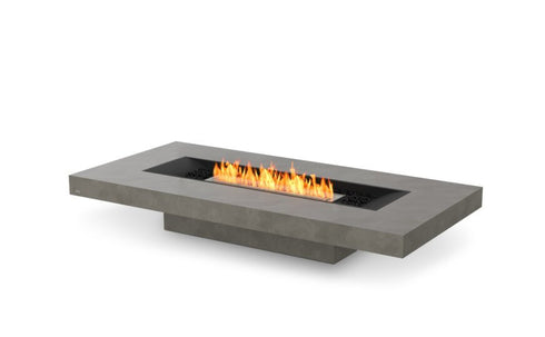 Ecosmart Fire Gin 90 (Low) Fire Pit Table - Natural Finish / Stainless Steel Burner - ESF.O.GIN.90.L.NA