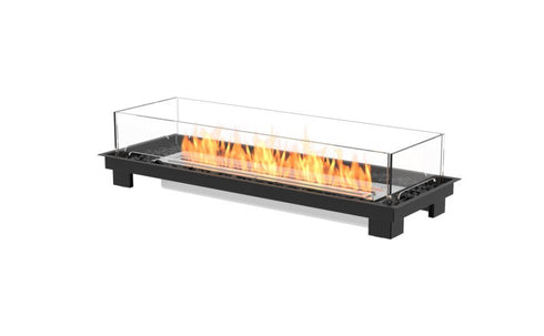 Ecosmart Fire Linear 50 Fire Pit Kit - Black Finish / Stainless Steel Burner - ESF.B.FPK.L.50.I