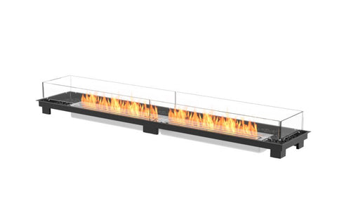 Ecosmart Fire Linear 90 Fire Pit Kit - Black Finish / Stainless Steel Burner - ESF.B.FPK.L.90.I