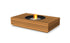 Ecosmart Fire Martini 50 Fire Pit Table - Teak Finish / Stainless Steel Burner - ESF.O.MTI.50.TN