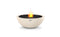 Ecosmart Fire Mix 600 Fire Pit Bowl - Bone Finish / Black Burner - ESF.O.MX6.BO.B