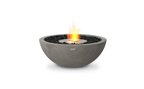 Ecosmart Fire Mix 600 Fire Pit Bowl - Natural Finish / Stainless Steel Burner - ESF.O.MX6.NA