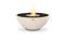 Ecosmart Fire Mix 850 Fire Pit Bowl - Bone Finish / Stainless Steel Burner - ESF.O.MX8.BO