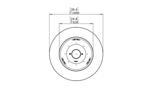 Ecosmart Fire Pod 40 Fire Pit Bowl - Natural Finish / Stainless Steel Burner - ESF.O.POD.40.NA