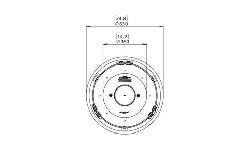 Ecosmart Fire Round 20 Fire Pit Kit - Black Finish / Stainless Steel Burner - ESF.B.FPK.R.20.I