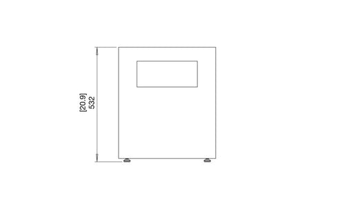 Ecosmart Fire Tank Concrete Stool - Graphite Finish - ESF.2.A.TAN.GH