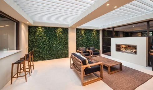 Ecosmart Fire Flex 50DB Double Sided Fireplace Insert - Black Finish / Black Burner - ESF.FX.50DB.B