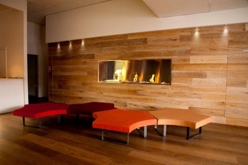 Ecosmart Fire Flex 68SS Single Sided Fireplace Insert - Black Finish / Black Burner - ESF.FX.68SS.B