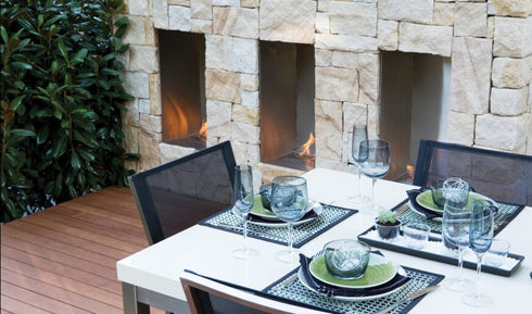 Ecosmart Fire Flex 18SS Single Sided Fireplace Insert - Black Finish / Black Burner - ESF.FX.18SS.B