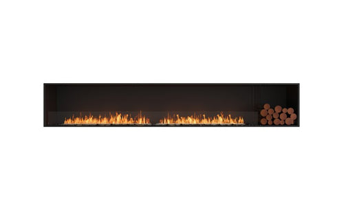 Ecosmart Fire Flex 122SS.BXR Single Sided Fireplace Insert - Black Finish / Stainless Steel Burner - ESF.FX.122SS.BXR