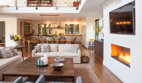 Ecosmart Fire Flex 50SS Single Sided Fireplace Insert - Black Finish / Black Burner - ESF.FX.50SS.B