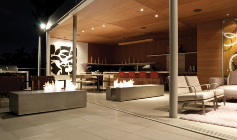 Ecosmart Fire XL700 Ethanol Burner - Black Finish - ESF.B.XL7.WTT.BL