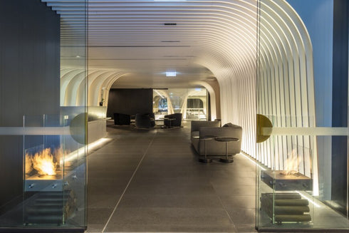 Ecosmart Fire Ghost Designer Fireplace - Black Finish