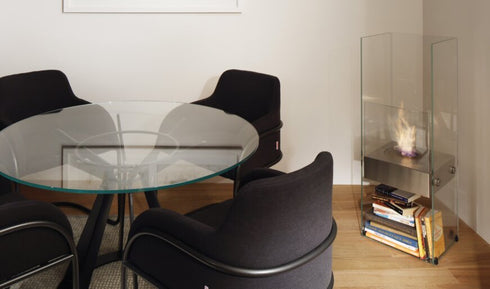 Ecosmart Fire Ghost Designer Fireplace - Black Finish