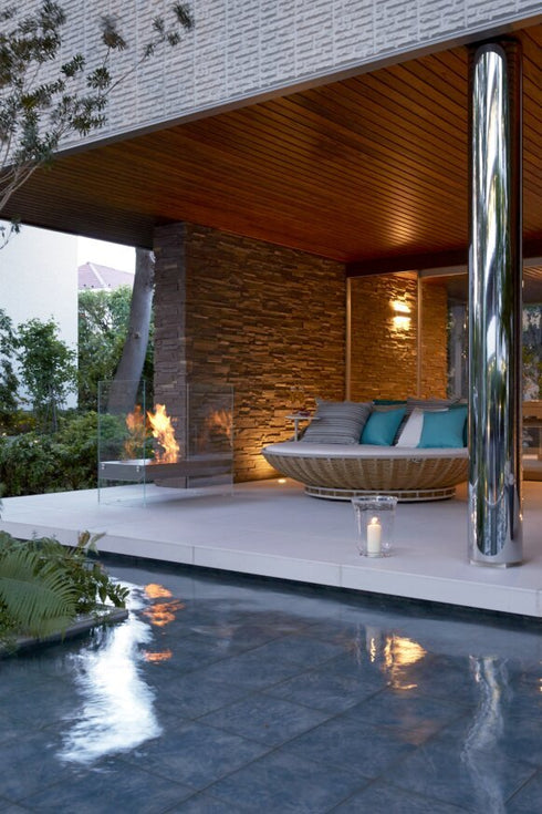 Ecosmart Fire Igloo Designer Fireplace - Stainless Steel Burner - ESF.D.IGL