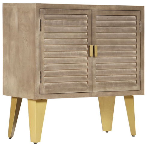 Rustika Rowe - Sideboard 80x35x80 cm Solid Mango Wood and Cast Iron