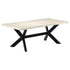 Rustika Rowe - Dining Table White 200x100x75 cm Solid Mango Wood