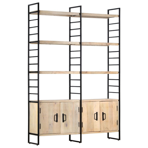 Rustika Rowe - 4Tier Bookcase 124x30x180 cm Solid Mango Wood
