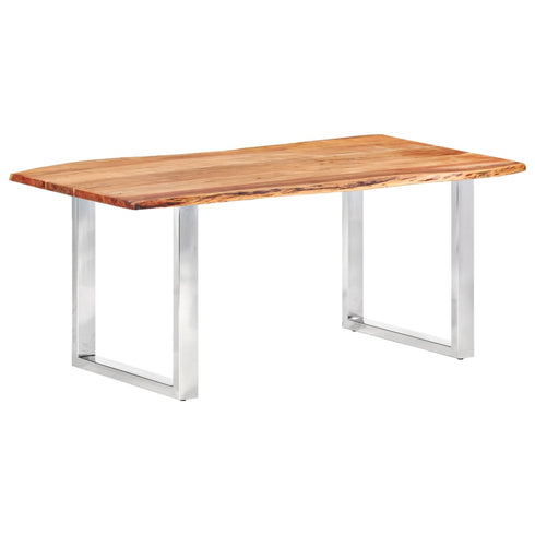 Rustika Rowe - Dining Table with Live Edges Solid Acacia Wood 200 cm 3.8 cm