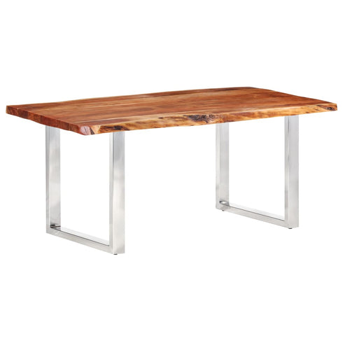 Rustika Rowe - Dining Table with Live Edges Solid Acacia Wood 200 cm 6 cm