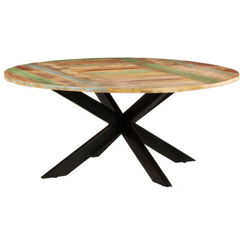 Rustika Rowe - Dining Table Round 175x75 cm Solid Reclaimed Wood
