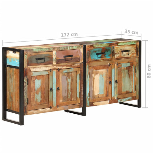 Rustika Rowe - Sideboard 172x35x80 cm Solid Reclaimed Wood