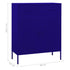Lady Jillian - Storage Cabinet Navy Blue 80x35x101,5 cm Steel - Model 2