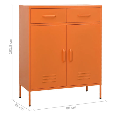 Lady Jillian - Storage Cabinet Orange 80x35x101,5 cm Steel - Model 2