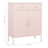 Lady Jillian - Storage Cabinet Pink 80x35x101,5 cm Steel - Model 2