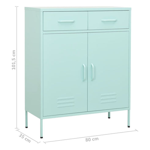 Lady Jillian - Storage Cabinet Mint 80x35x101,5 cm Steel - Model 2