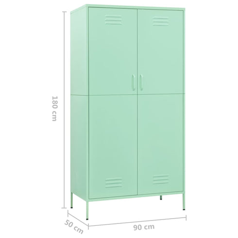 Lady Jillian - Wardrobe Mint 90x50x180 cm Steel