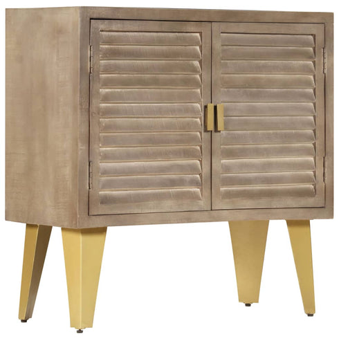 Rustika Rowe - Sideboard 80x35x80 cm Solid Mango Wood and Cast Iron