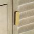 Rustika Rowe - Drawer Cabinet Solid Mango Wood Grey with Brass 140x40x80 cm