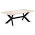 Rustika Rowe - Dining Table White 200x100x75 cm Solid Mango Wood