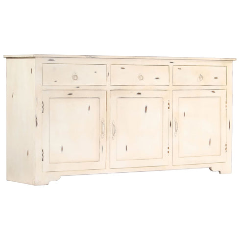 Rustika Rowe - Sideboard White 160x40x80 cm Solid Mango Wood