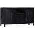 Rustika Rowe - Sideboard Black 147x40x80 cm Solid Mango Wood