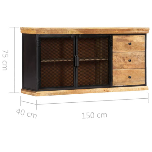 Rustika Rowe - Sideboard 150x40x75 cm Solid Mango Wood