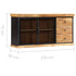 Rustika Rowe - Sideboard 150x40x75 cm Solid Mango Wood