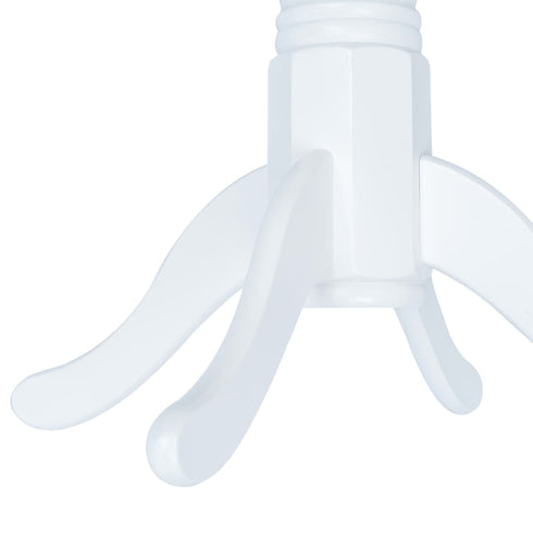 Maison Madeleine - 5 Piece Dining Set Solid Rubber Wood White