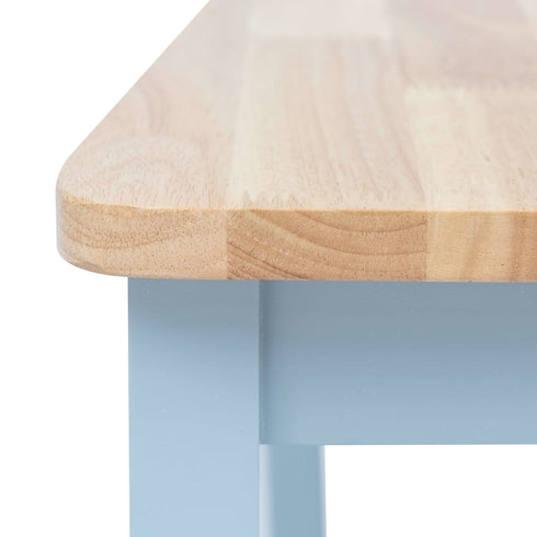 Maison Madeleine - 5 Piece Dining Set Solid Rubber Wood Grey and Brown