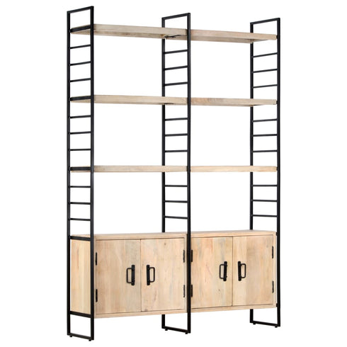 Rustika Rowe - 4Tier Bookcase 124x30x180 cm Solid Mango Wood
