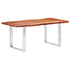 Rustika Rowe - Dining Table with Live Edges Solid Acacia Wood 200 cm 6 cm