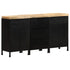 Rustika Rowe - Sideboard with 3 Drawers and 4 Doors Rough Mango Wood (2x323575+323576)