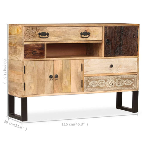 Rustika Rowe - Sideboard Solid Mango Wood 115x30x80 cm